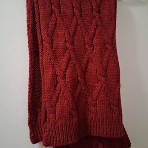 Forever 21 Burgundy Knit Scarf
